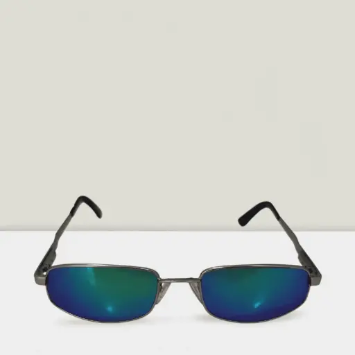 [ESPEJADO VERDE] PIAZZA SOL UNISEX METAL ESPEJADO RECTANGULO CHICO